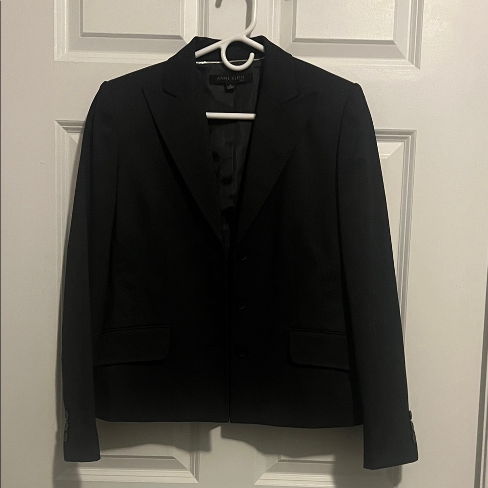 Anne Klein Classic Black Blazer Size 4 Black